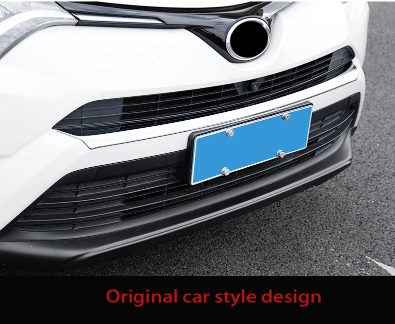Подходит для 16-19 для Toyota, бренд RAV4, передний логотип, отделка, Полоска, передняя сторона, яркая полоска, передняя панель, украшения, аксессуары
