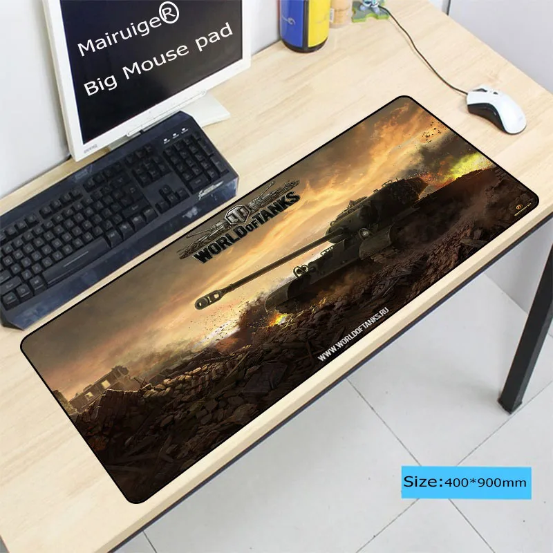  World of tanks 900x400x3mm pad mouse notbook computer Gaming mousepad gamer to keyboard mouse mats 