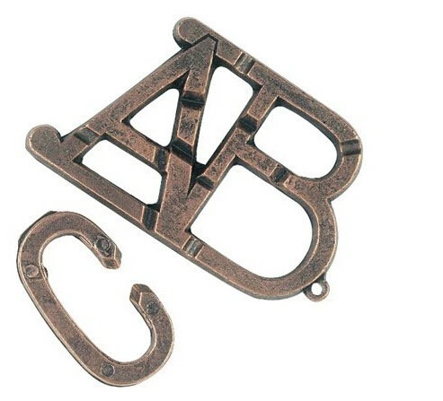 Classic IQ Metal Brain Teaser Wire Puzzles Game for Adults Children 11