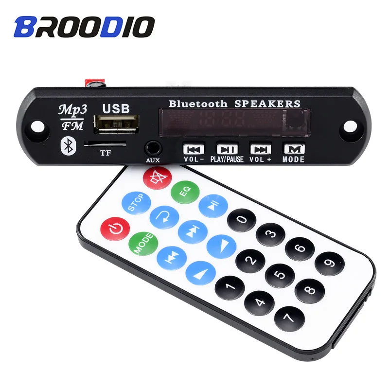 

Car Audio USB TF FM Radio Module Wireless Bluetooth 5V 12V MP3 Decoder Board MP3 Lossless Music Player Support Handsfree Call