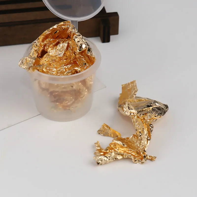 Doreen коробка золотого цвета алюминиевая фольга Смола DIY модные ювелирные