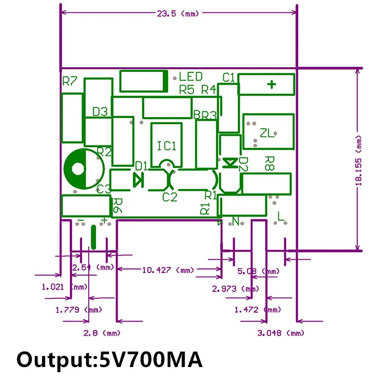 Isolated 5V 700mA 12V 300mA 3,5 W изолированный переключатель питания модуль понижающий преобразователь понижающий модуль 220V поворот 5 V/12 V