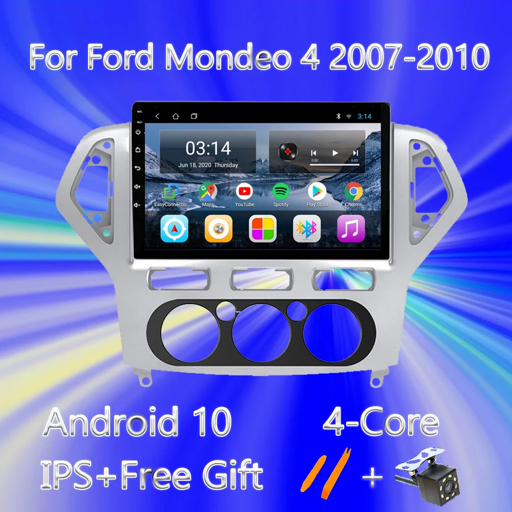 2Din Android 10 0 автомобильное мультимедийное радио для Ford Mondeo 4 2007 2008 2009 2010 DVR камера