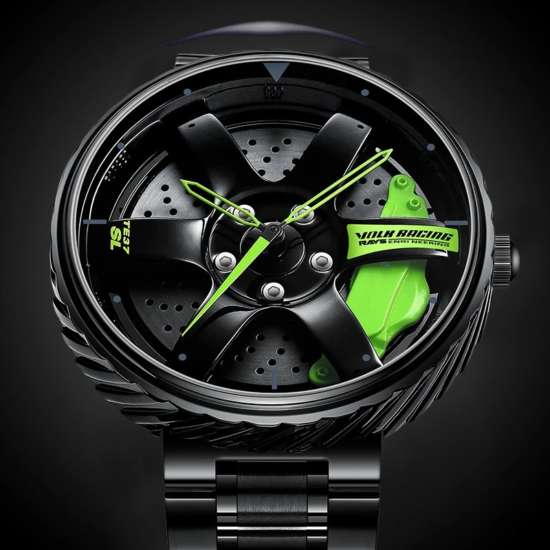 Paradox Preek sponsor Mannen Horloges 2020 Luxe Velg Hub Custom Design Quartz Horloge Super Auto  Velg Horloge Waterdicht TE37 Horloge Volk Racing stralen| | - AliExpress