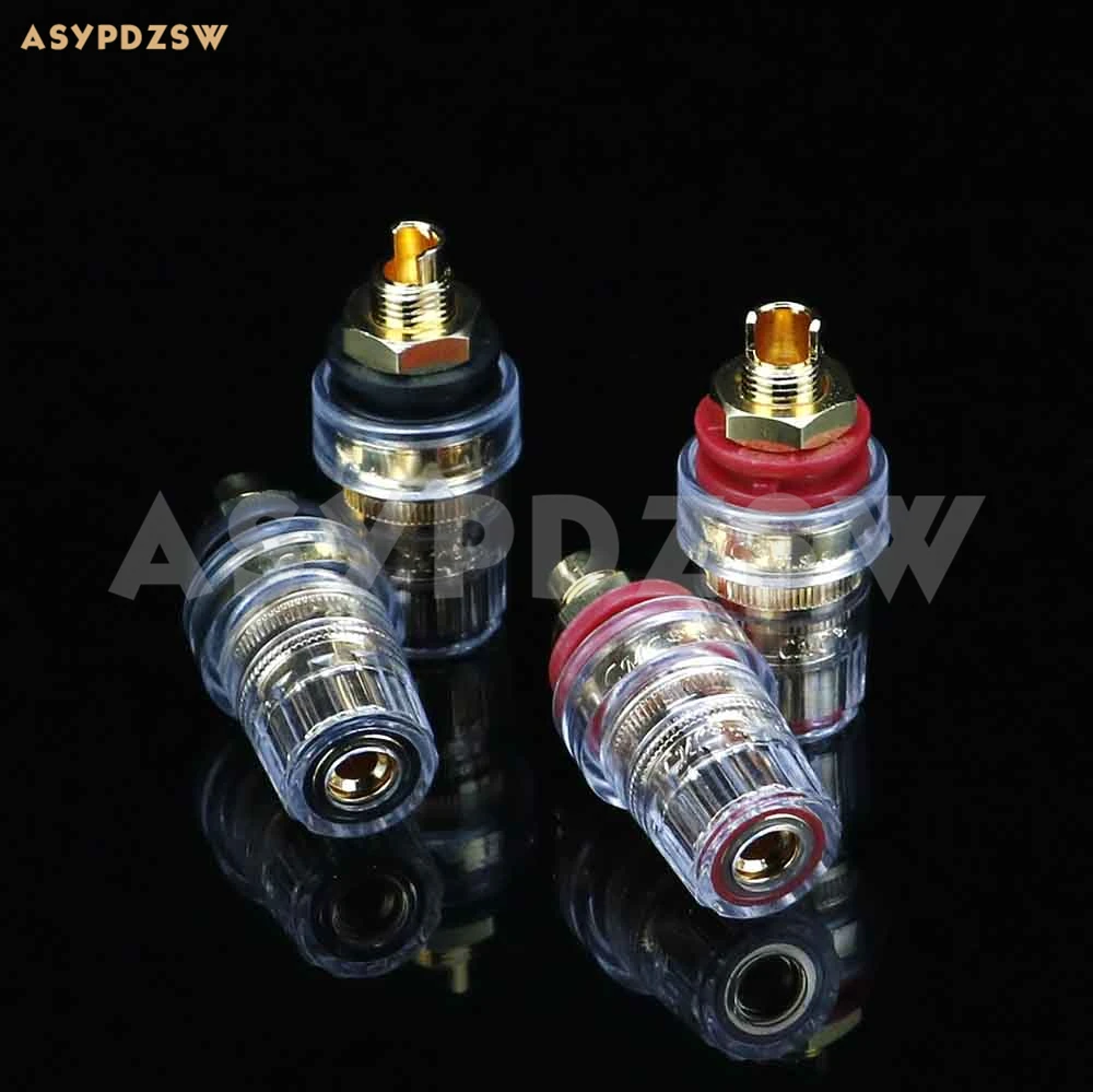 

4 PCS CMC 858-S-G HIFI gold-plated Crystal terminal Speaker amplifier Top Post