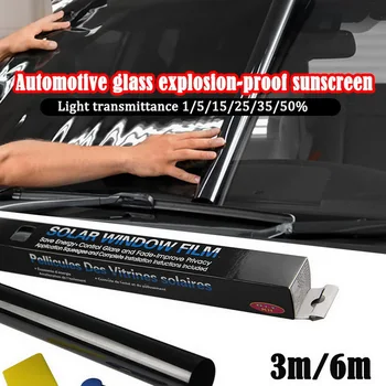 

Car explosion-proof sunscreen solar film Black Car Window Foils Tint Tinting Film Car summer Solar UV Protector Sticker Films