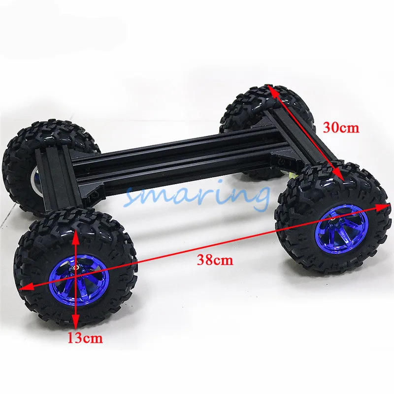DIY RWD Metal Smart RC Robot Car Chassis Base Remote Control Robot Chassis Base Kit