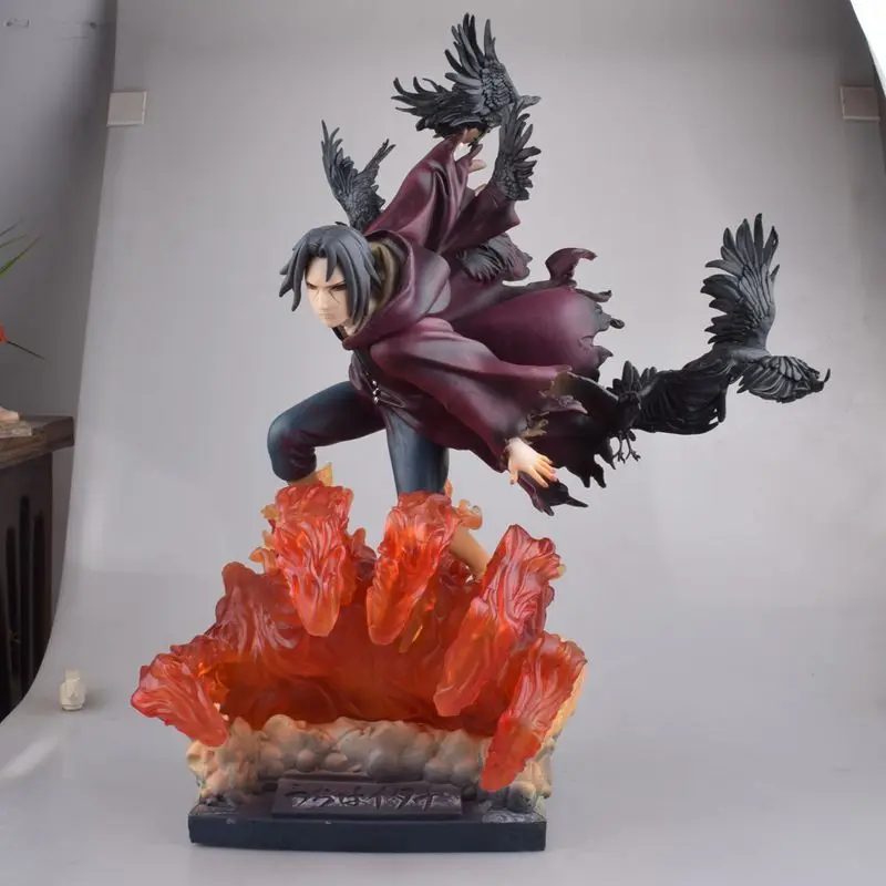 Японское аниме 40 см Наруто Shippuden Акацуки Учиха Итачи GK ПВХ фигурка коллекция модель большой размер игрушки кукла lelakaya