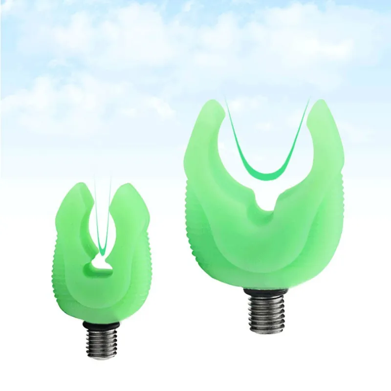 

1PC Portable Rod Holder Night Light Fishing Rubber Butt Rod Rest Head Gripper Grips Fishing Rod Holder Fishing Accessories