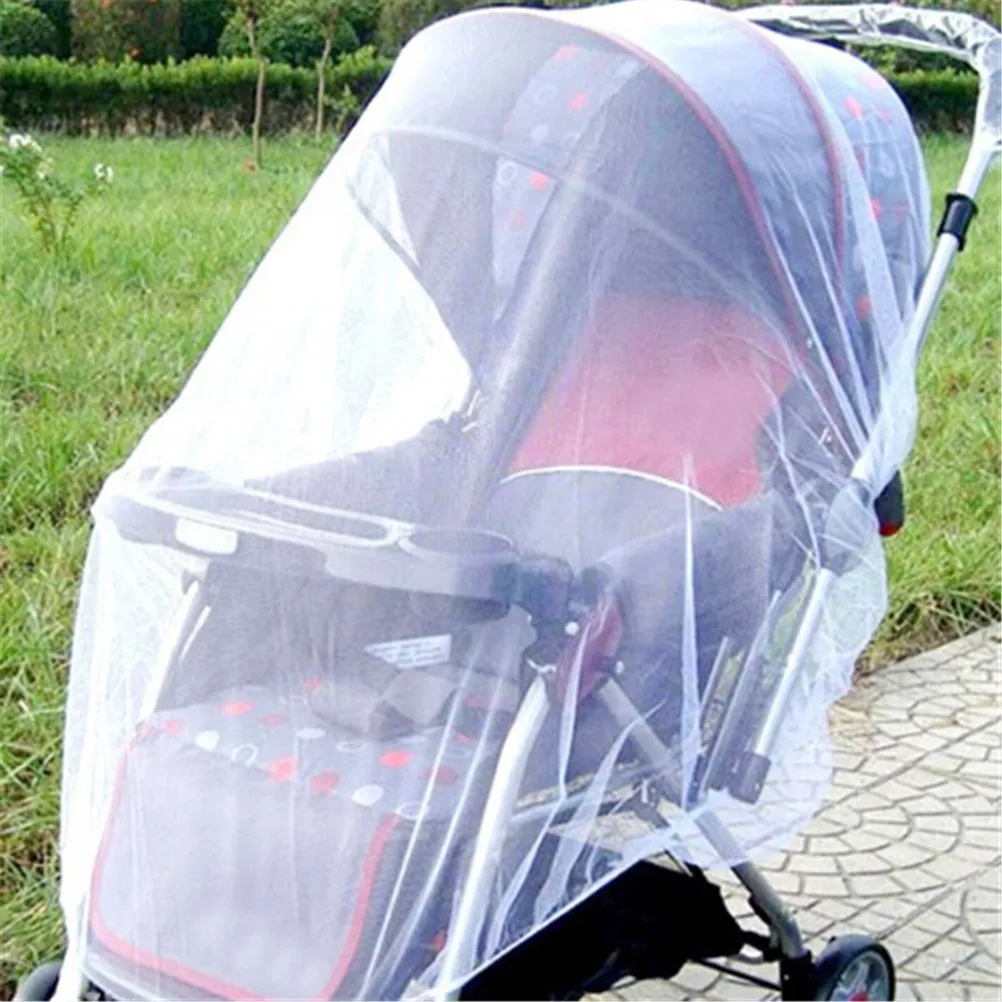 2018 New Newborn Toddler Infant Baby Stroller Crip Netting chair Push Mosquito Insect Net Safe Mesh White baby seat support rope