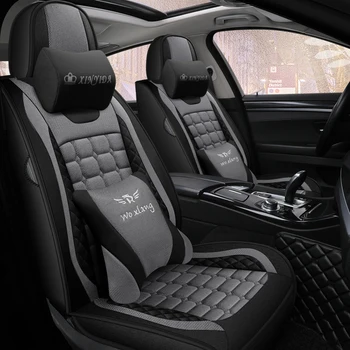 

Full Coverage flax fiber car seat cover auto seats covers for jeep compass grand cherokee xj 2011 patriot renegade