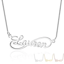 Бесконечность любовь женское имя ожерелье s 8 Форма персонализированное 925 пробы серебро Арабский Русский имя ожерелье подарок для влюбленных(NE101629