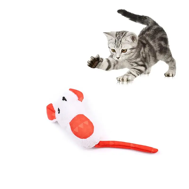 

2pcs Cat Interactive Toy Plush Mouse Toy Cute Long Tail Catnip Toy Bite-Resistant Cat Chew Toy Creative Pet Supplies