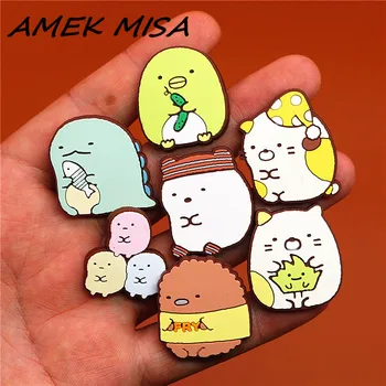 

10pcs/Set PVC Japan Cartoon Shoe Charms Cute Corner Creature Shoe Decorations Shoes Accessories fit Croc JIBZ Party Kid's Gifts