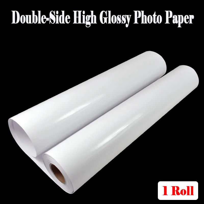 

1 Roll Double Side High Glossy Coated Photo Paper 21mmx50m 30.5mmx50m 160g 200g 260g For Inkjet Printer