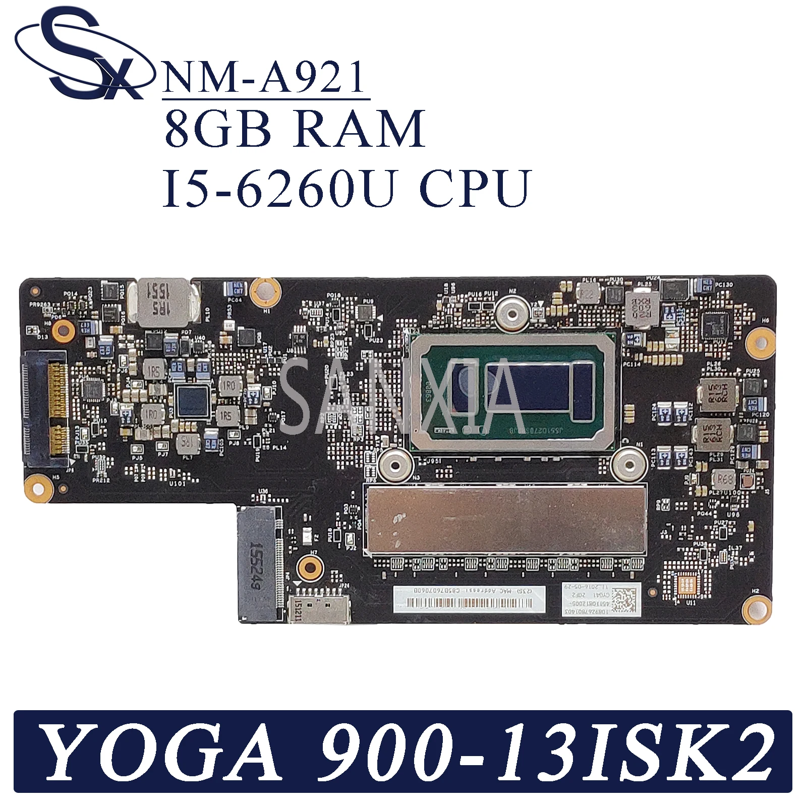 Материнская плата KEFU NM A921 для ноутбука Lenovo YOGA 900 13ISK2 оригинальная материнская 8GB RAM I5 6260U|Материнские платы| |
