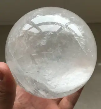 

ruifafa88040190<<<+++1pc 100mm Transparent Natural Iceland Crystal Sphere Ball Healing