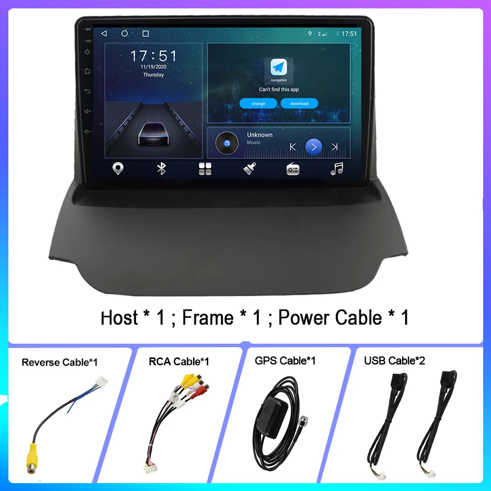 9 Inch 2 Din Car Radio for Ford Ecosport 2013 2014 2015 2016 2017 Player Android 10 GPS Navigation WIFI 4G DSP CarPlay Bluetooth