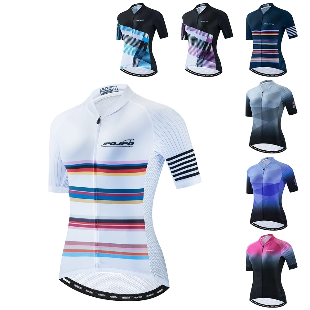 

2020 New Girl Cycling Jersey Breathable Team Racing Sport Bicycle Jersey Women Cycling Clothing Short Bike