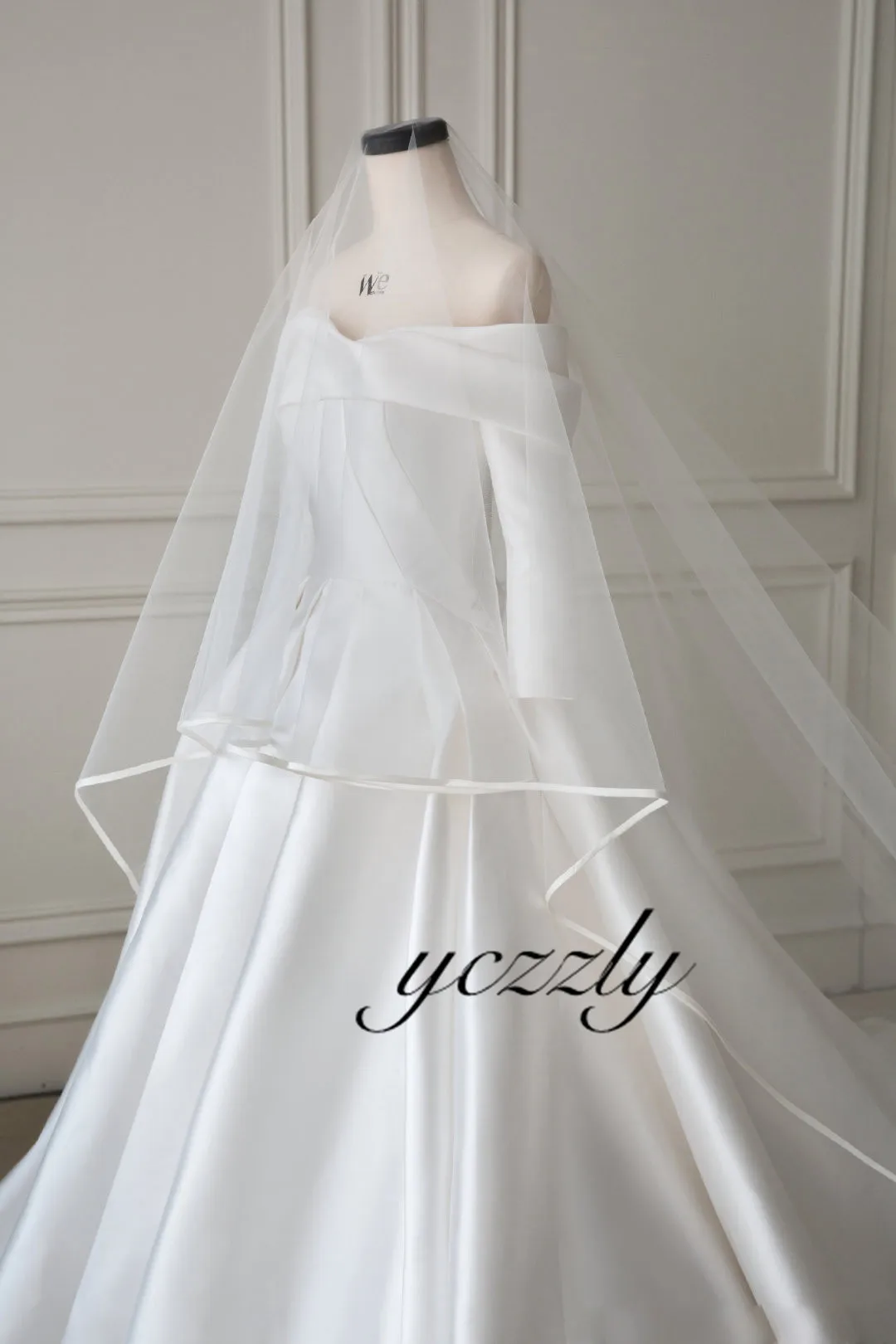 Vestidos De Novia Sirena/Винтажные Свадебные платья с длинными рукавами и открытыми плечами ТРАПЕЦИЕВИДНОЕ Королевское мягкое атласное свадебное платье Abiti Da Sposa