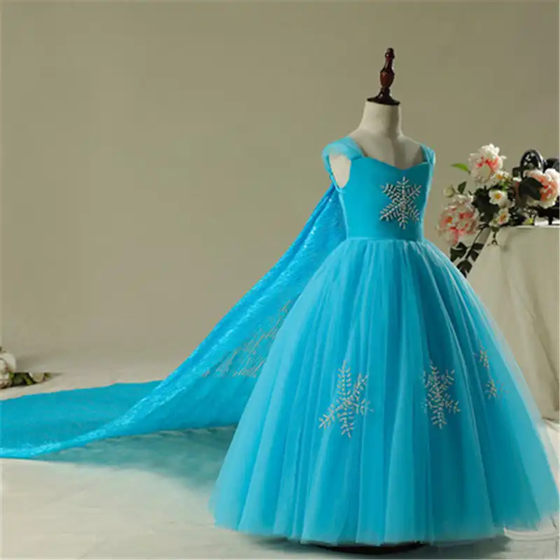 elsa dress with long cape