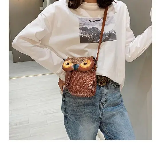 1 шт./лот сумки через плечо с милыми животными Женская Мини сумка-мессенджер