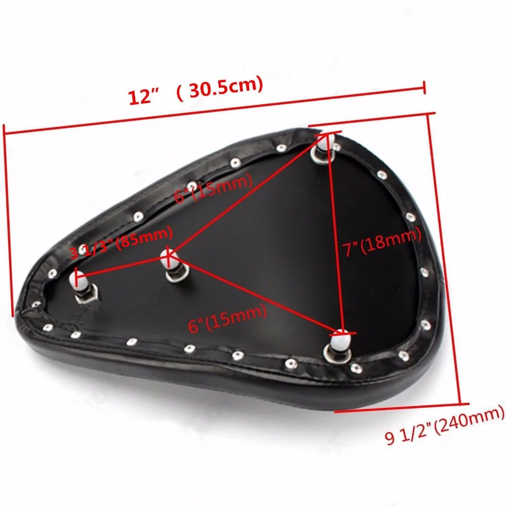 Мотоциклетное сиденье для водителя Diamond Solo Harley Sportster 1200 883 Cafe Racer Старая школа