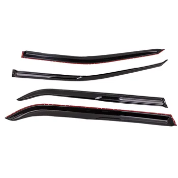 

Window Shade Visor Guards Sun Rain Shade Smoke Black For Ford Explorer 2011-2019