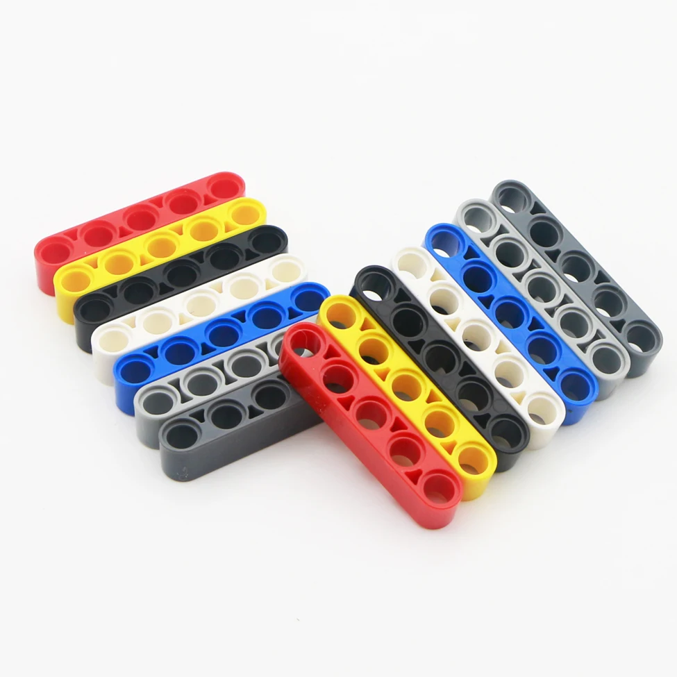 

50pcs MOC Bulk Technical Liftarm 1x5 Thick Studless Beam Car DIY Construction Accessories Toys High-Tech Parts Technology 32316