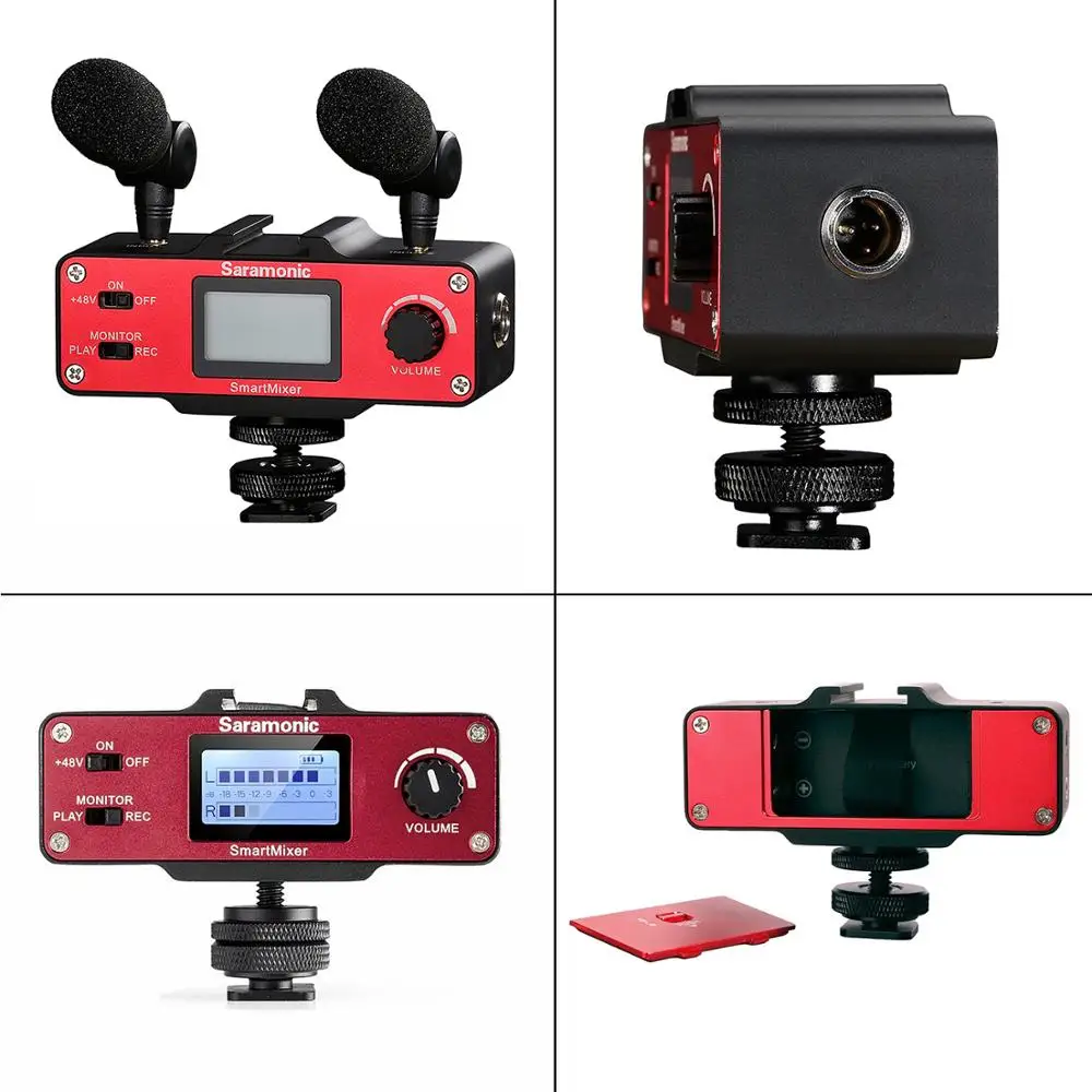 Saramonic SmartMixer ручной запись стереомикрофон Rig для iPhone 7 6 6s 5 5s & Samsung Galaxy Xiaomi