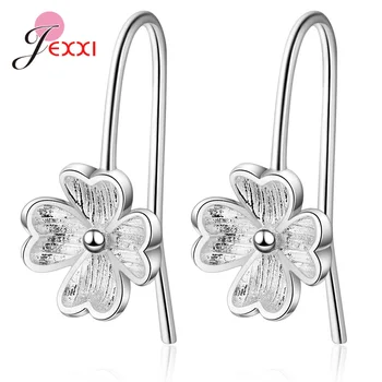 

New 2020 Arrivals Statement Women 925 Sterling Silver Flower Zircon Piercing Hoop Earrings Plant Loop Huggies Earring Jewelry