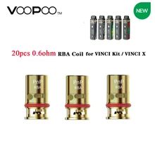 20 шт. VOOPOO PnP RBA катушка для Vinci/VINCI R/VINCI X Mod комплект Pod система Комплект и 0.6ohm RBA катушка головка для VINCI Vape комплект