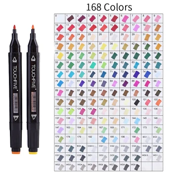 

Art Markers Pen For Dual Head Alcohol Sketch copy Artist Drawing Design Fabric Paint Black Pens For Animation Drawing Supplies