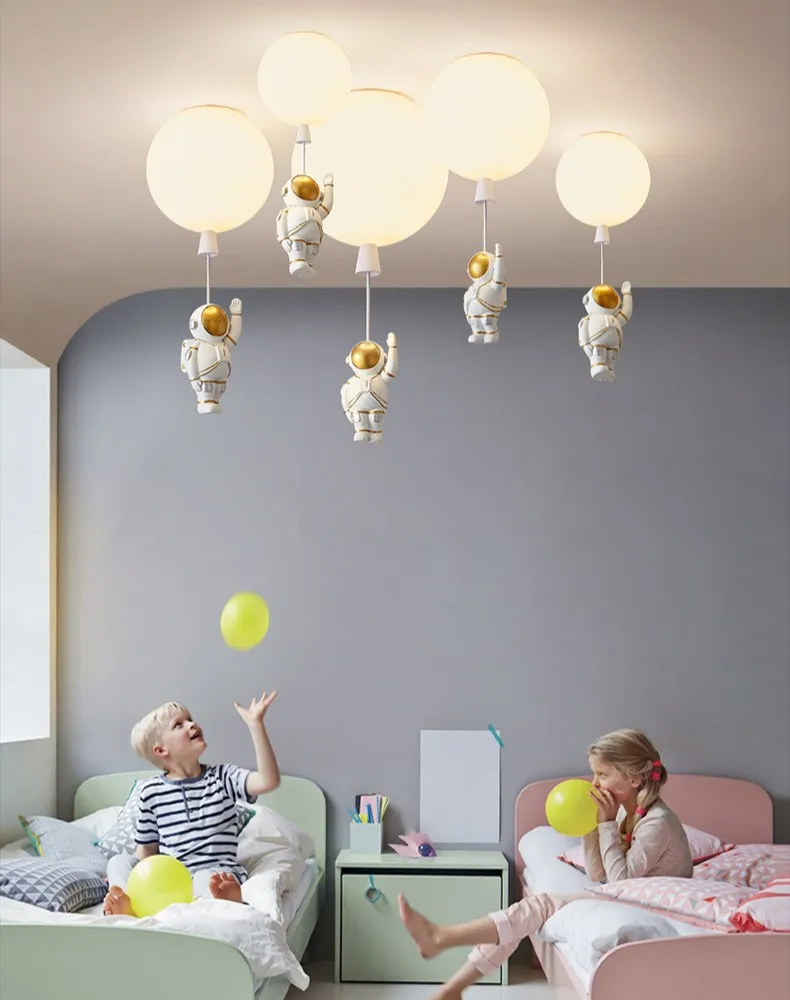 Weglaten Traditioneel gijzelaar Moderne Led Plafondlamp Voor Kinderen Nursery Slaapkamer Creatieve  Astronaut Ballonnen Hanglamp Hal Foyer Home Decor Armaturen - AliExpress