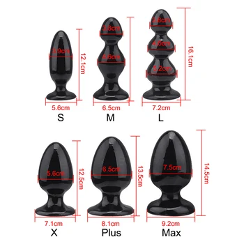 OLO Couple Toys Butt Plugs Anal Plug Big Anal Beads Huge Size Prostate Massager Anus Stimulator Sex Toys For Man Woman 6