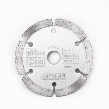 

85mm 15mm Bore Diamond Segmented Circular Saw Blade For Rockwell Rk3440k Versa
