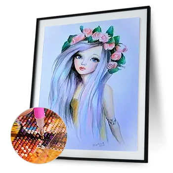 

Home Decor Embroidery Cross Stitch Home Decor DIY Diamond Painting Full Drill Rhinestone Beauty Cross Stitch Gift