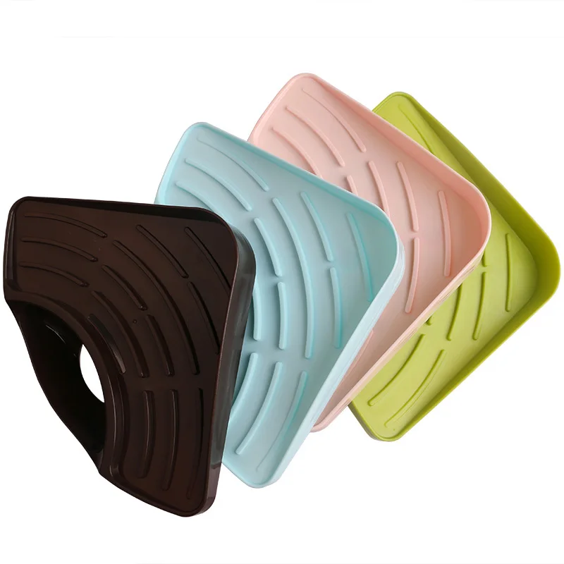 1Pc Kitchen Sink Storage Rack Sponge Holder With Sucker Drainer Tray Kitchen Organizer Shelf Spice Holder Bathroom Accessories