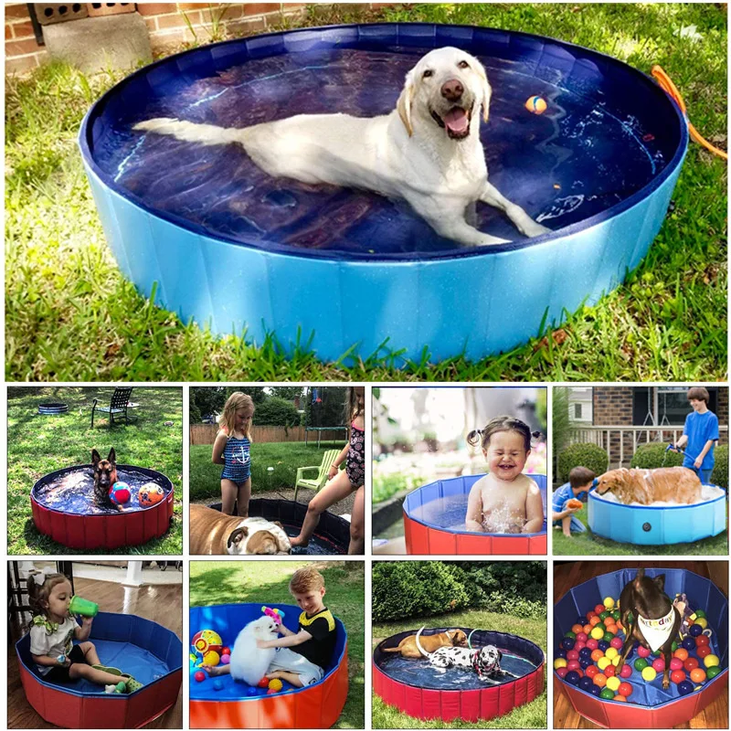 

Pvc Pet Pool Foldable Dog Bath Tub Outdoor Portable Water Bathing Cat and Dog Cleaning
