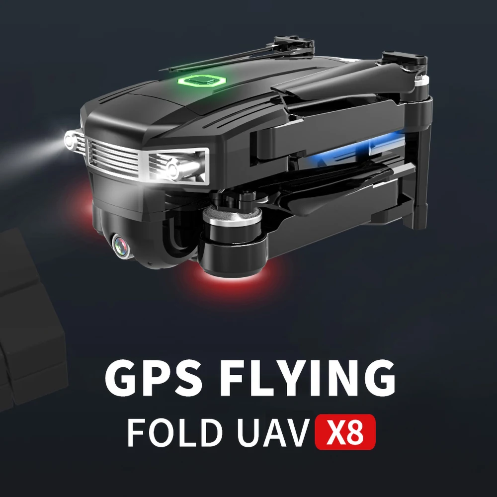 X8 складной Профессиональный бесколлекторный Дрон с двойной камерой 4K HD 5G gps WiFi FPV широкоугольный Радиоуправляемый квадрокоптер Вертолет игрушка SG906