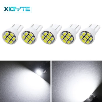 

5pcs Promotion Led T10 8 smd 1206 8leds 8SMD Car Light 194 168 192 W5W 3020 Auto Wedge White Clearance lights DC 12V Wholesale