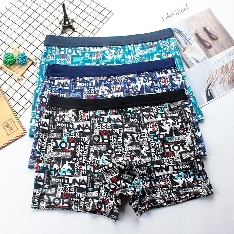 Трусы боксеры мужские антибактериальные пикантное нижнее белье дышащие шорты