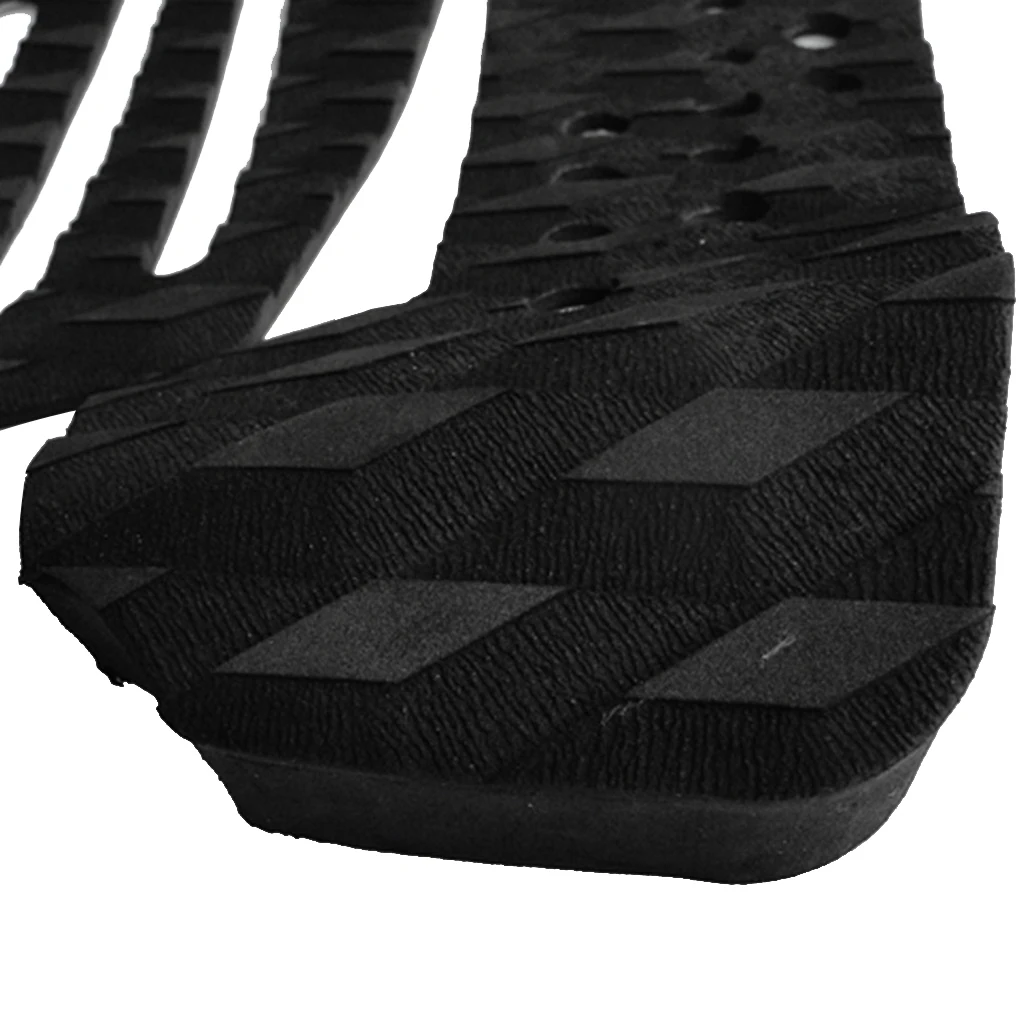 7 Pieces Non-slip Black EVA Surfboard Surf Traction Pad Deck Grips Tail Pads Kiteboard Skimboard Shortboard Surfing Accessories