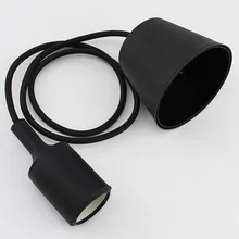 Напрямую от производителя цветной Силикагель держатель лампы стиль E27 держатель лампы E27 Подвесная лампа