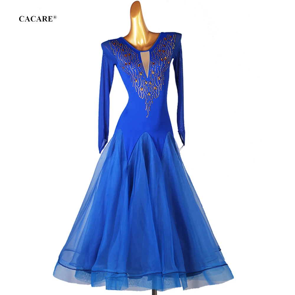 

Elegant Ballroom Dress Dance Competition Dresses Standard Tango Waltz Modern Costume Women Flamenco Customize D1037 Big Hem