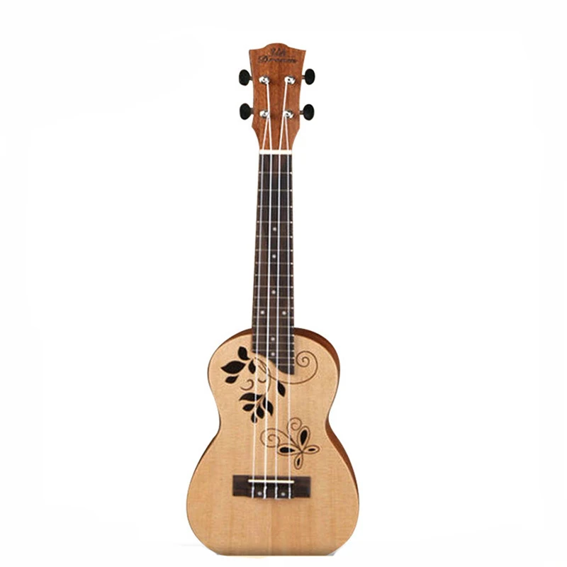 HOT24 Inch Ukulele Concert Top Spruce Flower Hole Mini Guitar Beginner Gift UK2704 | Спорт и развлечения