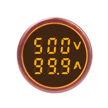

SINOTIMER ST16VA 22mm Indicator Round LED Digital Voltage Current Meter Signal Lights Combo Meter Tester 60-500V 0-100A