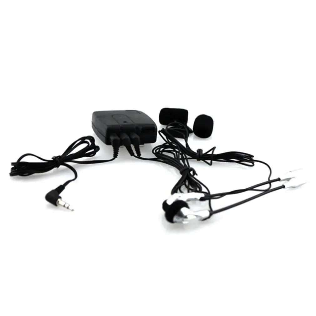 Moto Helmet Front To Back Intercom Headset Plastic Modified Motorcycle Helmet Intercom Headphones Accessories
