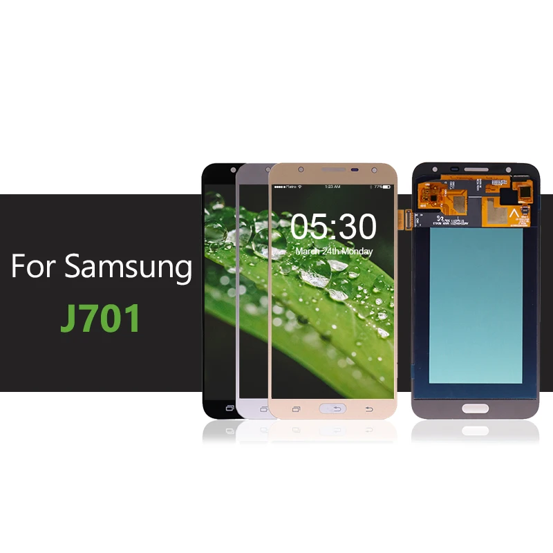 10 шт./лот OLED для samsung для Galaxy J7 Neo lcd сенсорный экран дигитайзер сборка для Galaxy J701F дисплей DHL EMS
