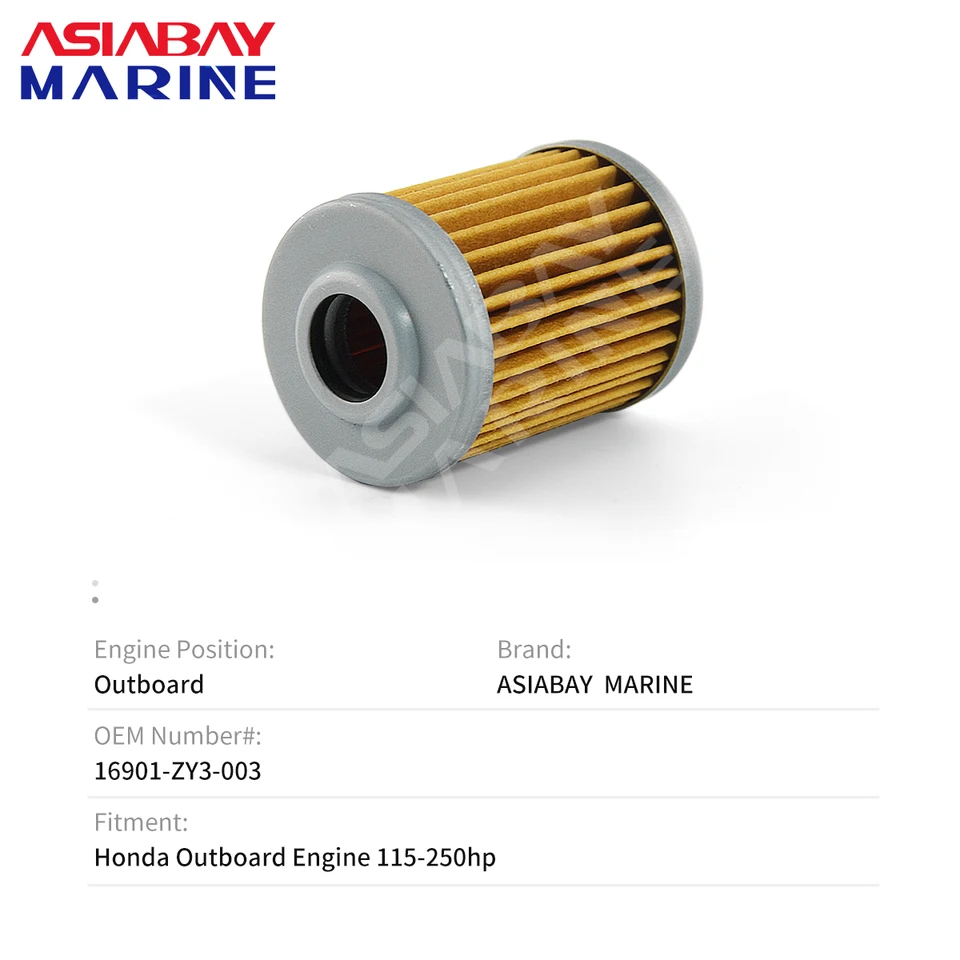 Filtro Carburante 2 Pezzi Per Fuoribordo 16901-ZY3-003 115 130 135 150 175 200 225 87530666 - Foto 6